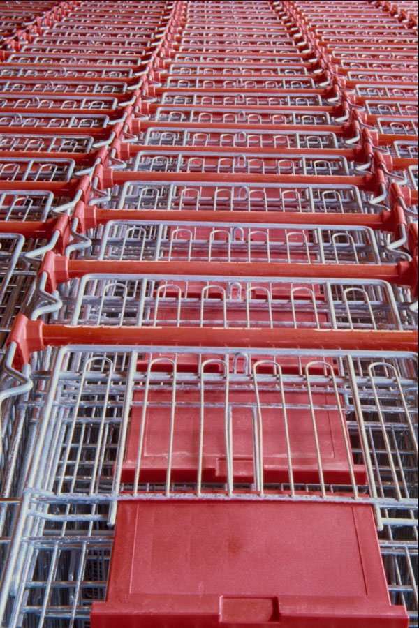 662060 Shopping Trolleys A4 Photo Print