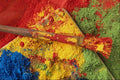 662072 Powder Paint And Brush A4 Photo Print