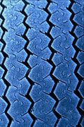 662075 Tractor Tire With Frost A4 Photo Print