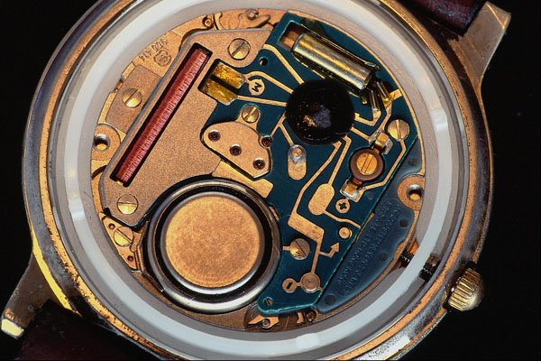 662097 Interior Of Quartz Watch A4 Photo Print