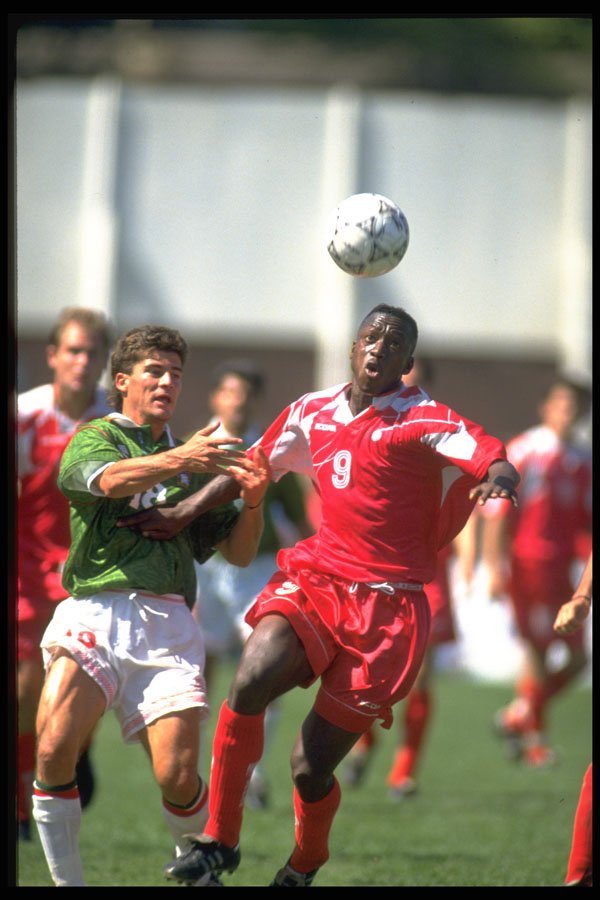 663024 Eye On The Ball, Canada Vs. Mexico A4 Photo Print