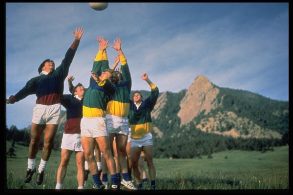 663036 Jump Ball At Rugby Match A4 Photo Print