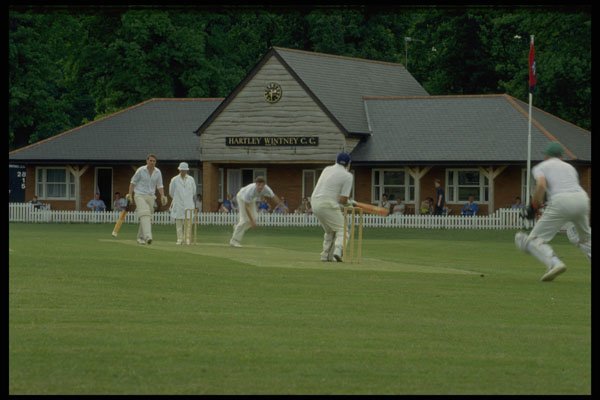 663047 Cricketers A4 Photo Print