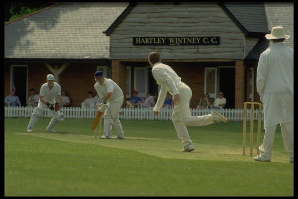 663048 Cricketers A4 Photo Print