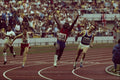 663057 Track And Field, Finish Line, Men's 400m Relay A4 Photo Print