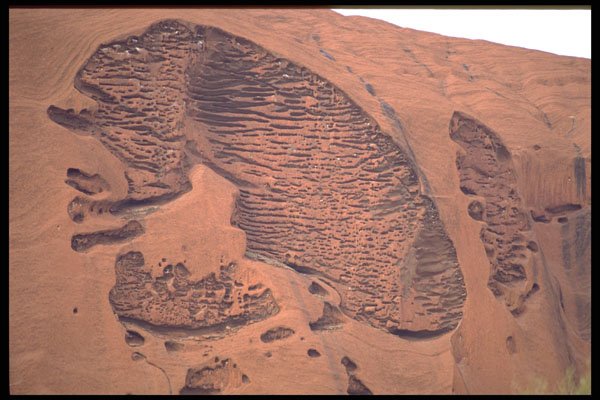 664079 Ayers Rock, Natural Rock Carving, Australia A4 Photo Print