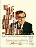 665 woody allen vodka advert 1960s 2 Vintage Advert A4 Photo Print