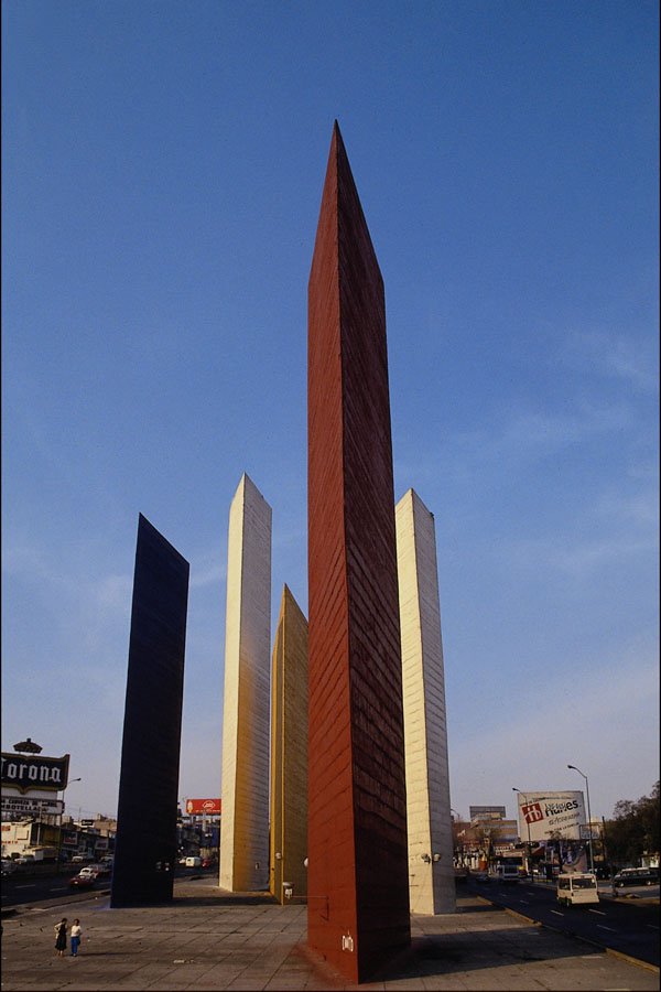 665018 Gilardi's Satellite Towers, Satellite City, Mexico A4 Photo Print