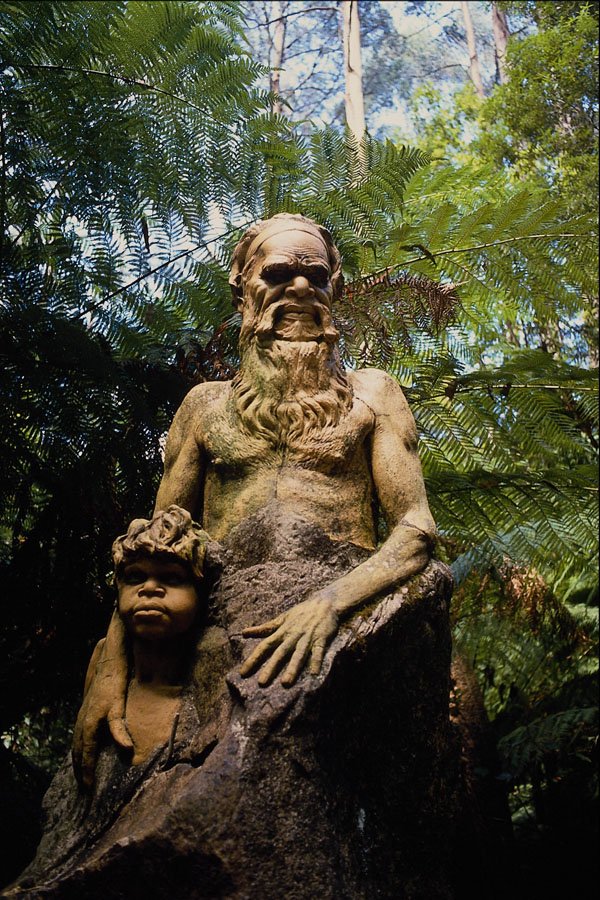 665031 Aboriginal Carving, Victoria, Australia A4 Photo Print