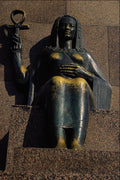 665060 Statue In Downtown Alexandria, Egypt A4 Photo Print
