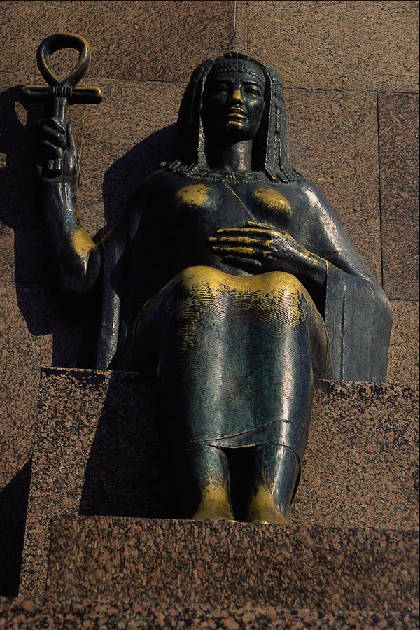 665060 Statue In Downtown Alexandria, Egypt A4 Photo Print