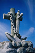 665080 Stone Anchor And Chain, Jersey Channel Islands, England A4 Photo Print