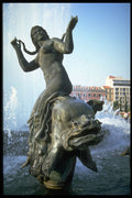 666007 Fountain, Nice, Cote D'Azur, France A4 Photo Print