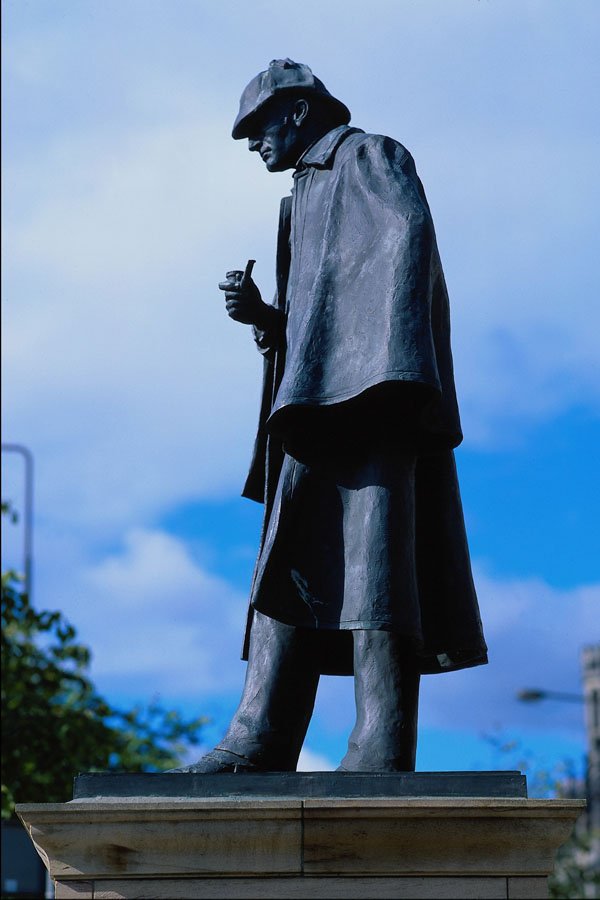 666037 Statue Of Sherlock Holmes, Picardy Place, Edinburgh, Scotland A4 Photo Print