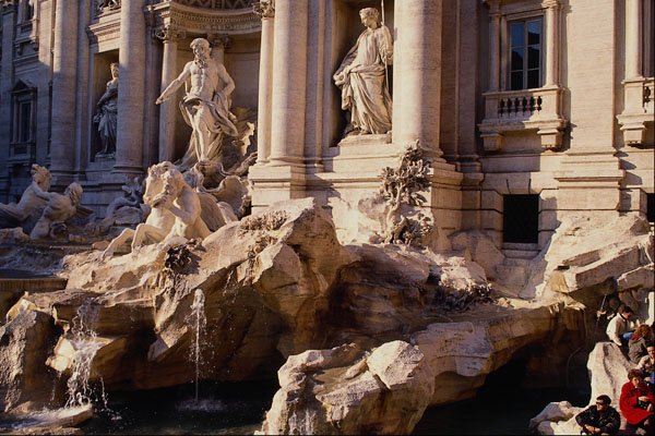 666046 The Trevi Fountain, Italy A4 Photo Print