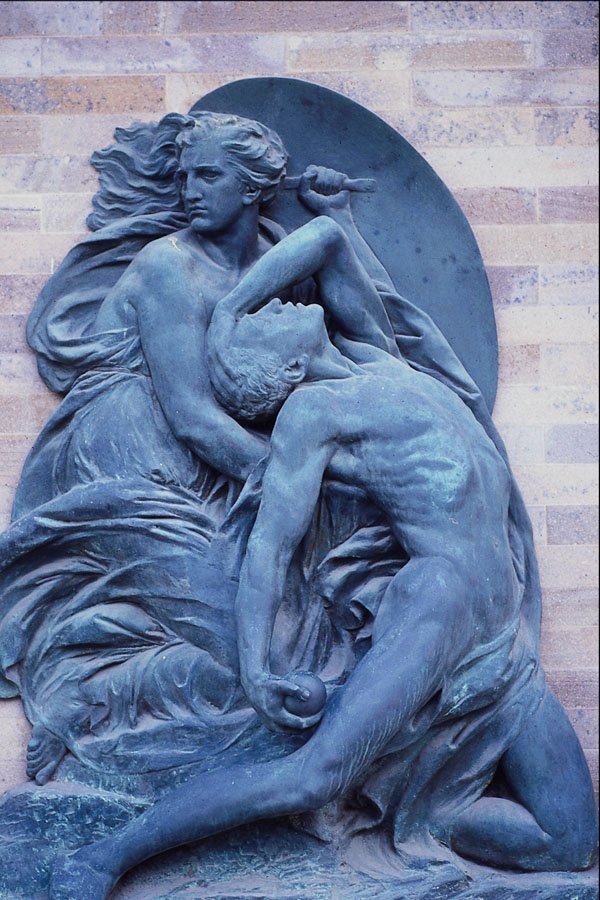 666058 Italian Sculpture, Venice, Italy A4 Photo Print