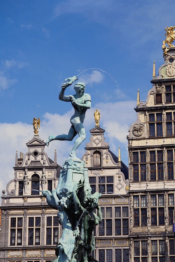 666075 Grote Markt , Antwerp, Belgium A4 Photo Print