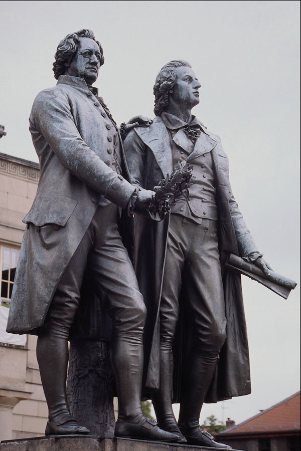 666094 Goethe And Schiller Memorial, Dresden, Germany A4 Photo Print