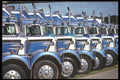 667000 Row Of Semi trucks, Side View A4 Photo Print