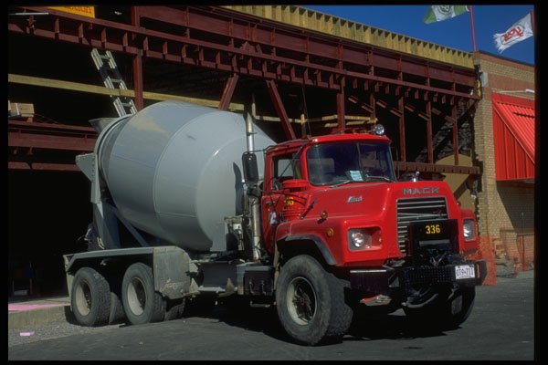 667002 Cement Truck A4 Photo Print