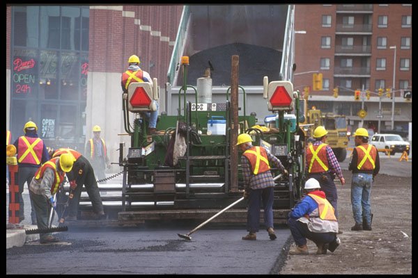 667008 Asphalt Spreader A4 Photo Print