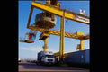 667047 Manchester Container Terminal, Overhead Crane A4 Photo Print