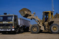 667054 Loading Sand Into Lorry A4 Photo Print