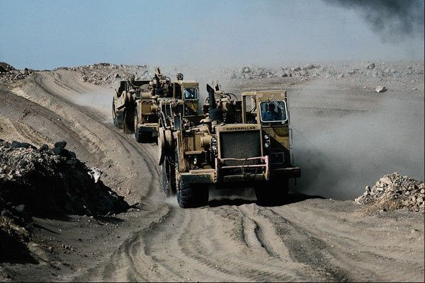 667065 Road Construction Using Heavy Equipment A4 Photo Print
