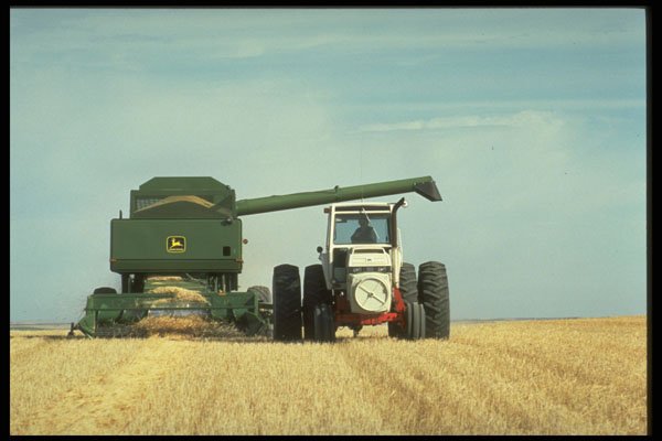 667074 Harvest Shot, Canadian Prairies A4 Photo Print