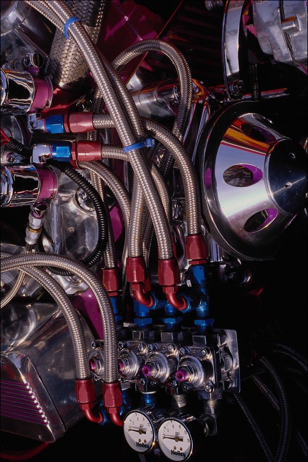 667075 Nitrous Oxide System On A Chevrolet Small Block Engine A4 Photo Print