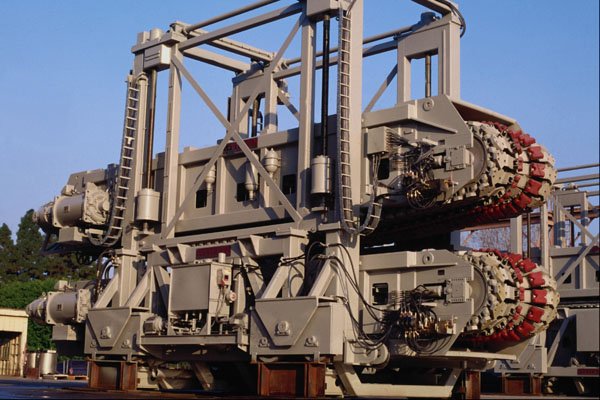 667076 Off Shore Oil Pipe Line Tension Control A4 Photo Print