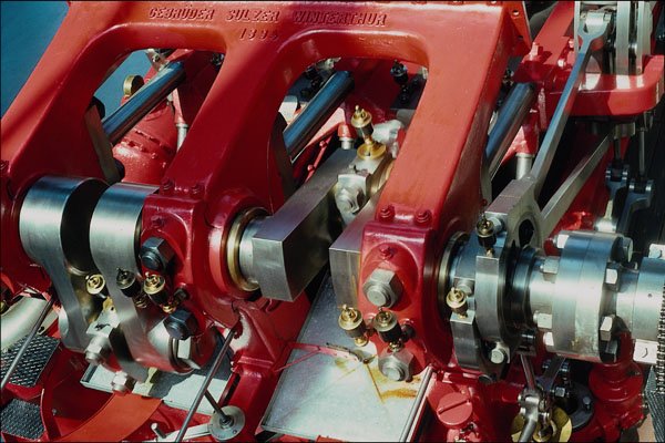 667080 Detail Of Historical Ship's Engine A4 Photo Print