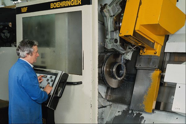 667087 CNC Turning Machine Tool A4 Photo Print
