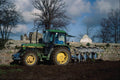 667088 Plowing Field For Jersey Royal Potatoes, England A4 Photo Print
