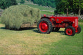667089 Tractor And Hay Trailer A4 Photo Print