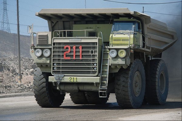 667091 Ore Truck, Chuquicamata Open Pit Copper Mine, Chile A4 Photo Print