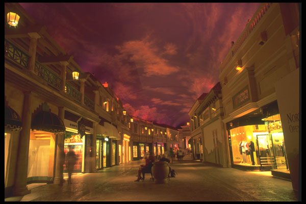 668004 Caesar's Palace Shopping Arcade A4 Photo Print