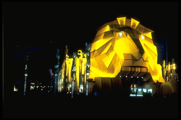 668026 MGM Grand Lion A4 Photo Print