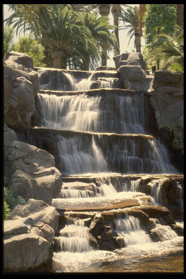 668050 Man made Waterfall, Mirage Hotel A4 Photo Print