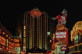 668074 Las Vegas At Night A4 Photo Print