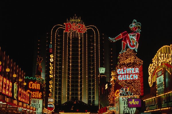 668074 Las Vegas At Night A4 Photo Print