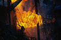 668090 Tall Ship Explosion A4 Photo Print