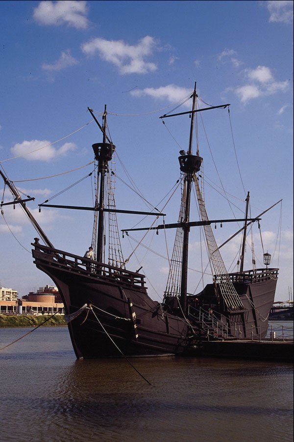 669001 Old Sailship At Expo 92, Seville, Spain A4 Photo Print