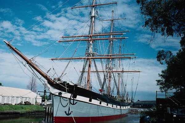 669004 Polly Woodside, Old Sailing Ship A4 Photo Print