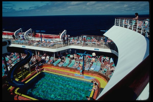 669039 The Ship's Pool Is The Most Popular Place On Deck A4 Photo Print