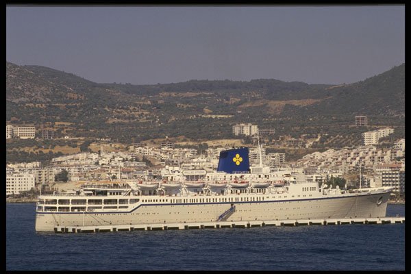669045 The Place Athena Steamer On Wharf, Izmir, Turkey A4 Photo Print