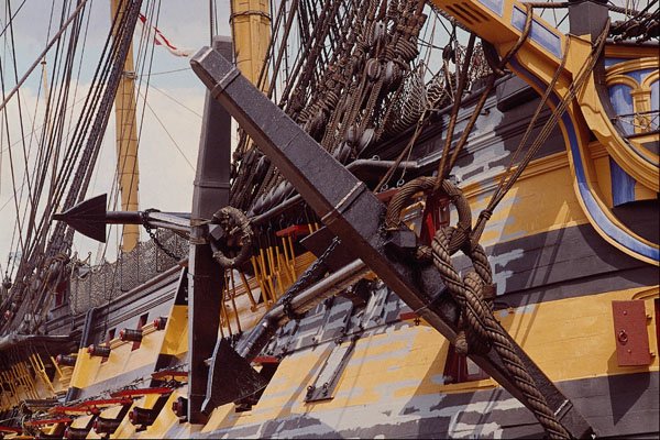 669064 HMS Victory, Starboard Bower Anchor And Sheet Anchor A4 Photo Print