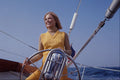 669077 Sailing, Girl On Helm A4 Photo Print
