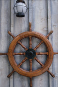 669095 Ship's Nautical Wheel, Camden, Maine A4 Photo Print