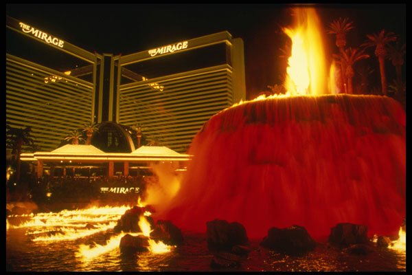 670000 Fountain Of Fire A4 Photo Print